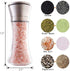 Elegant GRINDER 7 inch tall, Eco-Friendly Stainless Steel and Glass grinder, with Adjustable Ceramic Grinder, Spice Mill, Pepper Grinder or Salt Grinder, for seasoning, refillable grinder