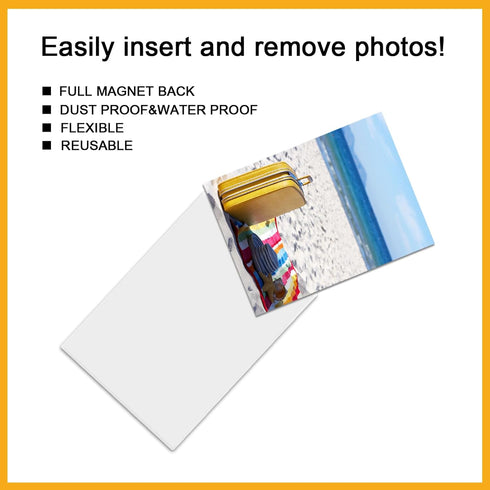 Magnetic Picture Frames, 4 Pack for 8.5 x 11 Photos, Perfect for Displaying Artworks on Fridge