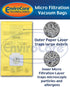 EnviroCare 18 Pack Replacement Vacuum Bags for Kenmore Canister Type C/Q 50555, 50558, 50557 & Panasonic Type C-5