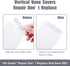 Blulu 30 Pcs Vertical Blind Repair Tabs Kit, Vane Savers Blind Repair Clip, Window Replacement Slats Parts, White