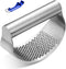 Garlic Press Rocker - Stainless Steel Garlic Crusher, Bottle Opener, Chopper, Squeezer, Slicer