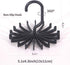 4 Pack Tie Rack Hanger Holder Hooks Organizer for Men, 360 Degree Rotating Tie Racks, Black