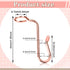 50 Pieces Hanger Connector Hooks Metal Hanger Extender Hooks Stable Clothes Hanger Connector for Different Clothes Hangers, 8.7 mm/0.34 Inch Hole Diameter,Rose Gold by Sankoly