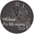 PVC Wall Clock, 10 Inches Round, Whatever, I'm Late Anyway for Home Office Wall Decoration