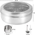 7 7 KSJONE Seasoning Box, Compartments and Spoons Seasoning Rack Spice Pots, Storage Container Condiment Jars Stainless