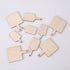 30 Pcs Mini Wooden Cutting Board with Handle, Unfinished Wood Blank Paddle Chopping Board for Kitchen DIY Decor