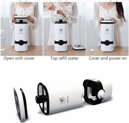 Cool Mist Humidifiers, Essential Oil Top Fill Ultrasonic Humidifier, Quiet Air Diffuser for Large Room & Easy Clean