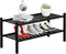 2 Tier Bamboo Shoe Rack Storage Organizer for Closet, Multifunctional Stackable Free