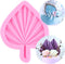 Fan Leaf Fondant Mold, Palm Leaf Silicone Mold for Cake Decorating, Hawaiian Tropical Leaf Candy Mold