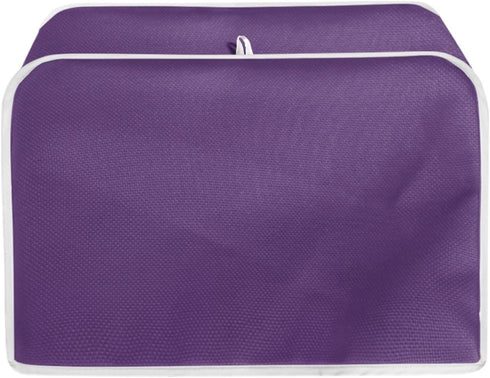 Purple Toaster Cover 2 Slice Wide Slot Decorative,Small Kitchen Appliance Bread Maker Dust and Fingerprint Protection