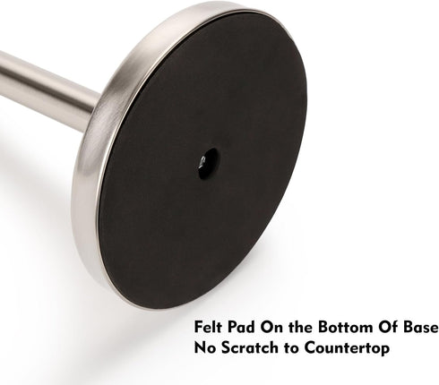 Countertop, Kalitro Paper Towel Holder Standing Paper Towel Roll Holder for Kitchen Bathroom, with Weighted Base