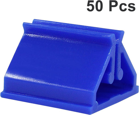 50 Litoexpe Pcs Blue Game Card Holder Stand, Acrylic Card Stand Plastic Game Piece Holders for Cards, Party, Game