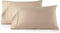 HC Collection King Pillow Cases Set of 2, Microfiber, Extra Soft, Easy Care & Machine Washable, Taupe