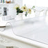24 31.5 Inch 1.5mm NECAUX Custom x Frosted Desk Cover Protector, Thick Plastic Desk Pad, Frosted Desk Protector Desk