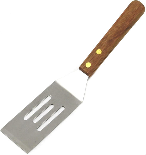 Chef Craft Select Stainless Steel Cookie Spatula, 8 Inch Wooden Handle, Natural