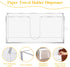 AFOROEOA Countertop Acrylic Paper Towel Dispenser, Clear Trifold Napkin Holder, Suitable for Z-fold, C-fold