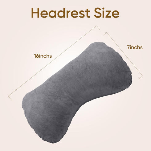 25''H Reading Pillow for Sitting in Bed Adult, Bed Pillow with Shredded Memory Foam, Pillow with Detachable Neck Roll