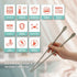 Reusable Long Silicone Cooking Chopsticks with Spoon, 12 Inches, Dishwasher Safe, BPA-free, Pastel Color