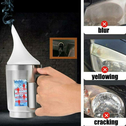 Atomizing Cup, Car Headlight Lens Polish Repair Tool Auto Restore Kit, Headlight Restoration Wipe & Washer