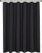 Biscaynebay Extra Long Fabric Shower Curtain Liner, 72 Inch Width by 84 Inch Length, Black