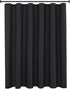 Biscaynebay Extra Long Fabric Shower Curtain Liner, 72 Inch Width by 84 Inch Length, Black