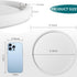 Silicone Round Bathroom Tray, Decorative Soap Holder for Kitchen Countertop Organizer, 9 Inch for Candle, Perfume, Plant