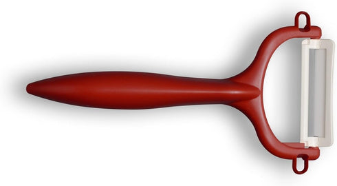 Kyocera Advanced Ceramic Horizontal Y Peeler, Red
