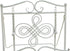 Tripar Swirl Design White Metal Cookbook Stand for iPads, Tablets, and Cookbooks - Adjustable and Portable