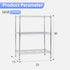 FDW 3 Tier Wire Shelving Units - Metal Storage Rack 23L x 13W x 30H, Adjustable Pantry Shelves for Kitchen