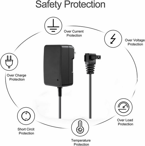 2-Prong 12.6V 1A AC/DC Adapter for AIPER Smart Seagull 600 Cordless Automatic Robotic Pool Vacuum Cleaner