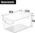 Clear Plastic Storage Bins, Pantry Organizers and Storage Containers Fridge Organizer Bins Kitchen Cabinet Organizer Medicine Cabinet Organizer Bin for Organizing Home Bathroom Freezer Refrigerator