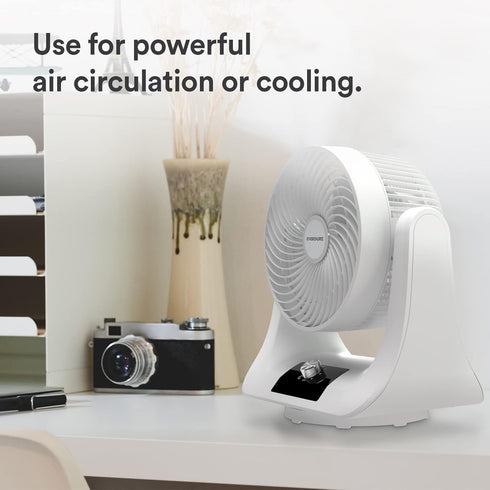 Everdure 9” Oscillating Desk Fan, 3 Speed Settings, Portable Personal Fan for Bedroom, Living Room, Home Office