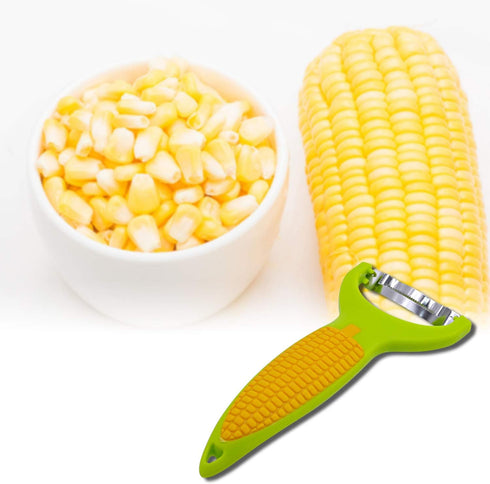 Corn Zipper 6" - Ergonomic Kitchen Tool, Corn Planer Cutter, Cob Peeler, Kernel Cutter