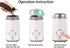 DR MILLS DM-7441 Electric Coffee Grinder, One Touch Operation, Stainless Steel Blade & Cup (White)
