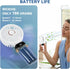 Portable Handheld Fan, USB Rechargeable Mini Desk Fan, 4800mAh, 90° Foldable with LED Display for Indoor Outdoor