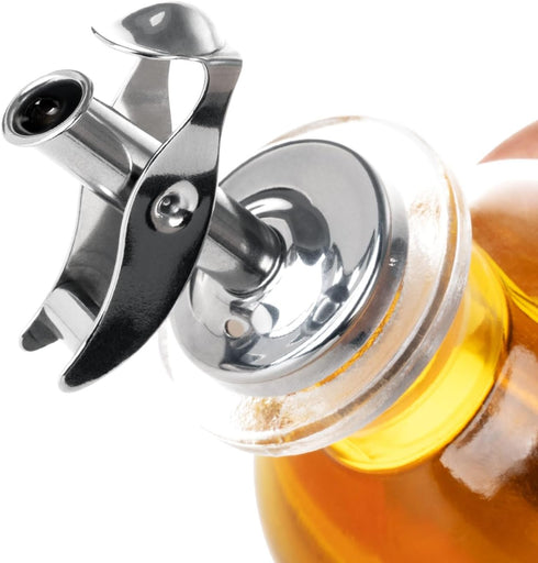 4 Pack Automatic Liquor Pour Spouts, Auto Flip Olive Oil Dispenser Spout, Pour Spouts for Liquor Bottles, Olive Oil