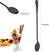 DaKuan 9 Inch Long Handle Iced Tea Spoon Set of 6, Stainless Steel for Iced Tea, Coffee, Cocktail