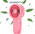 ASHATA Handheld Mini Fan (Red), USB Rechargeable, 3 Speed Portable Fan with Carabiner for Home, Office, Outdoor