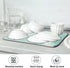 Dish Drying Mats for Kitchen Counter, Green Turquoise Microfiber Drying Mat for Sink Dishes Medium Size
