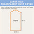 DERIQ 20pcs 60 Inch Plastic Garment Bag, Clear Dry Cleaner Bags for Clothes Cover, Laundry Bags for Storage