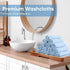 12 Pack, 12x12 Inch, HOMEXCEL Microfiber Washcloths Highly Absorbent and Soft Face Towel, Multi-Purpose Wash Cloths