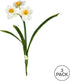Vickerman 13’’ Artificial Cream Narcissus Spray, Includes 3 Sprays per Pack