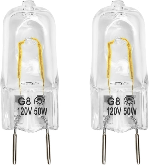 Belleone Light Bulb for GE Microwave Oven - 120V 50W Halogen Lamp Compatible with Over The Range Microwave Hood