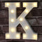Pooqla LED Marquee Letter Lights Sign, Light Up Alphabet Letter K for Home Party Wedding Decoration