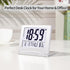 Small Digital Travel Alarm Clock, Battery Operated with Large Number Display and Night Backlight (Silver)