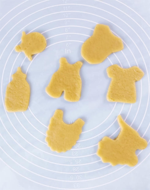 Baby Shower Series Cookie Cutters Set of 7 pcs, DIY Baking Molds, Stainless Steel Fondant Cutter