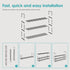 3-Tier 15 Shoe Rack Metal Shoe Rack - Stylish Black Shoe Organizer for Pairs - Easy to Assemble Entryway Storage Shelf