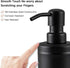GAPPO Matte Black Soap Dispenser, Stainless Steel Metal Pump Hand Lotion Bottle for Bathroom, Bedroom, Kitchen (300ML)