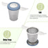 2 Pack Tea Infusers Strainers with Lid/Drip Tray for Loose Leaf Tea, 304 Stainless Steel Tea Filter