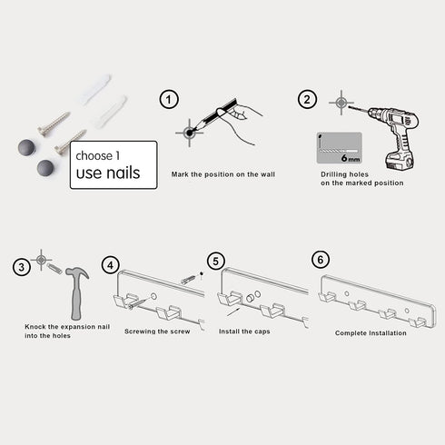 5 Hooks Matte Black Wall Bathroom Towel Hooks, Heavy Duty Shower Wall Coat Rack, Decorative Bath Hooks for Hanging
